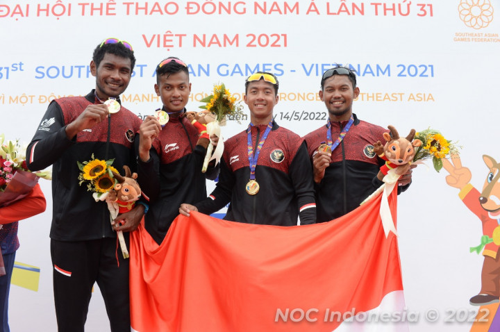 Bikin Bangga! Tim Rowing Indonesia Juara Umum SEA Games 2021 Vietnam