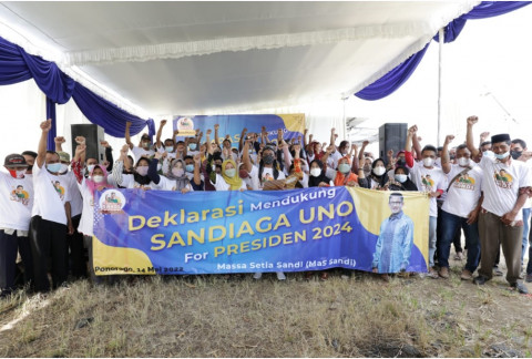 Diyakini Bangkitkan Ekonomi Kerakyatan, Relawan di Ponorogo Dukung Sandiaga Capres 2024