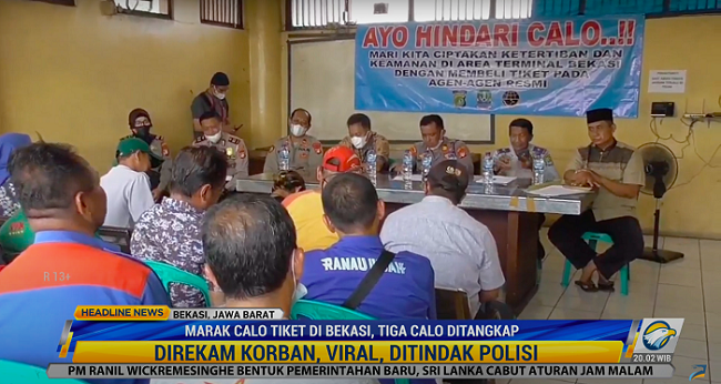 Marak Calo di Terminal Bekasi, 3 Calo Tiket Ditangkap