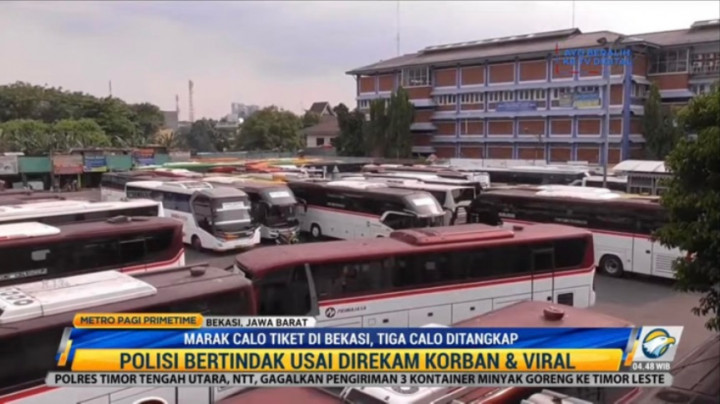 Calo Tiket Marak di Terminal Induk Bekasi, 3 Pelaku Ditangkap