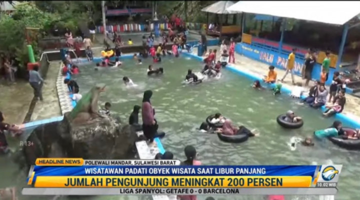 Pelancong Padati Objek Wisata di Polewali Mandar