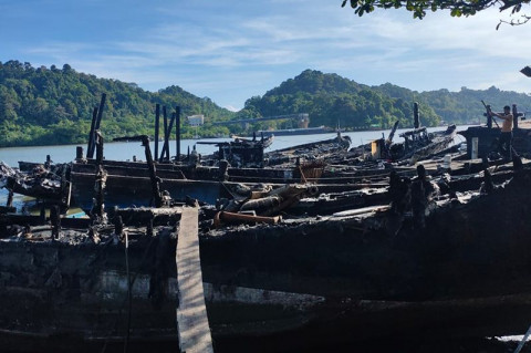 636 ABK Menganggur usai Kebakaran Kapal Nelayan di Cilacap