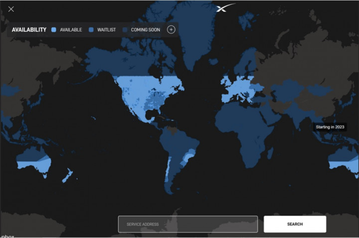Internet Starlink Tersedia di 32 Negara