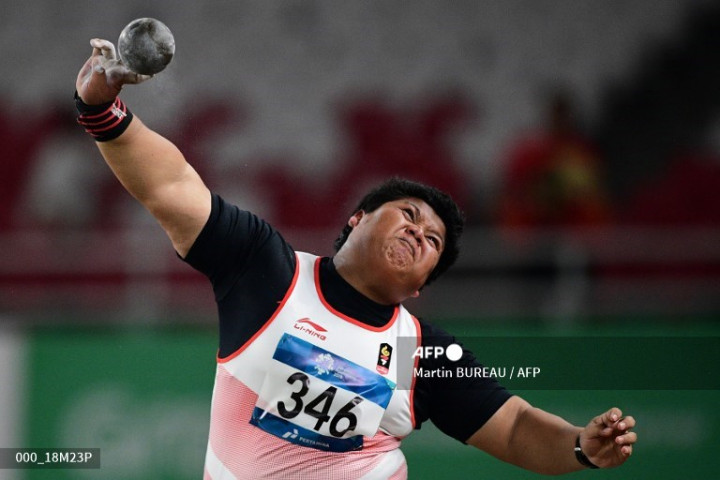 Eki Febri Sumbang Emas Pertama Atletik dari Tolak Peluru