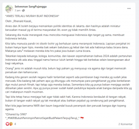 [Cek Fakta] Rhenald Kasali Bikin Tulisan Sebut Anies Baswedan Terlalu Murah untuk Indonesia Hoaks, Begini Faktanya