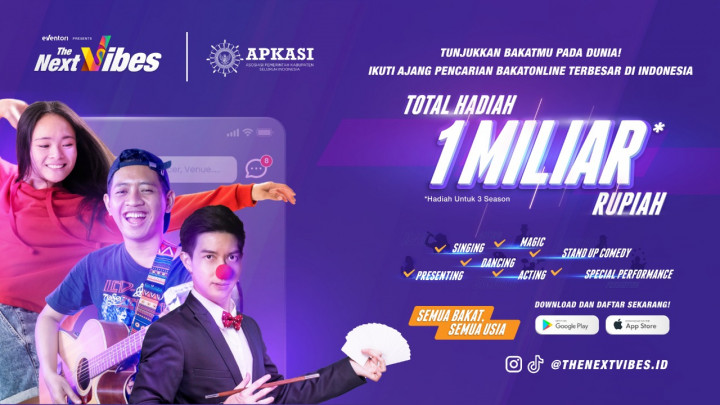 Perdana Digelar, Ajang Pencarian Bakat The Next Vibes Diminati Puluhan Ribu Orang