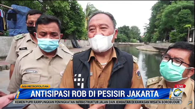 Camat Pademangan Pastikan Tanggul Aman dari Banjir Rob