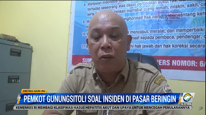 Satpol PP Bantah Dorong Anak Saat Penertiban di Pasar Beringin