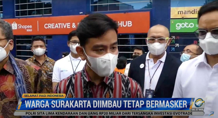 Jokowi Melonggar, Gibran Tetap Imbau Warga Solo Bermasker