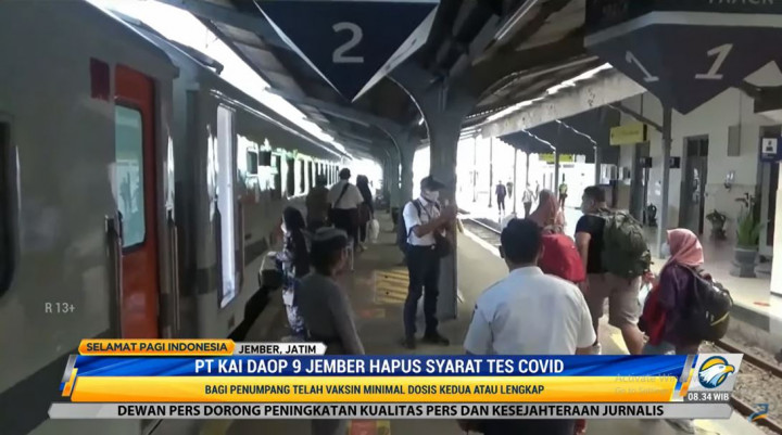 KAI Daop 9 Jember Hapus Aturan Tes Covid-19