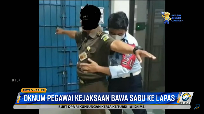 Oknum Pegawai Kejaksaan Kedapatan Bawa Sabu ke Lapas