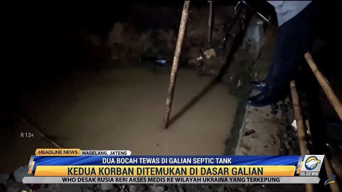 Dua Bocah Tewas Tenggelam di Galian Septic Tank