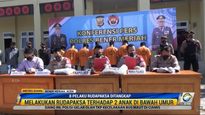 8 Pelaku Rudapaksa 2 Remaja Ditangkap