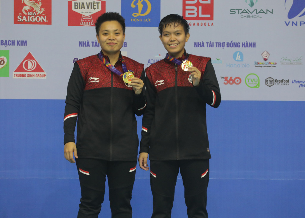 Apriyani Rahayu/Siti Fadia Silva Ramadhanti juara SEA Games 2021 Vietnam (dok. PBSI)