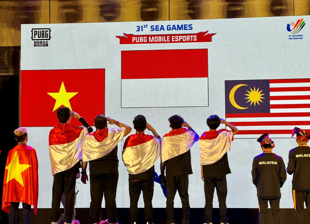 Indonesia meraih medali emas pada cabor esports nomor PUBG Mobile Beregu.