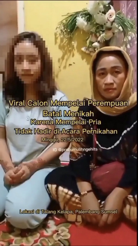Viral, Pengantin Wanita di Palembang Ditinggal Kabur Mempelai Pria