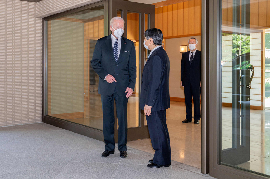 Potret Pertemuan Joe Biden dengan Kaisar Jepang Naruhito