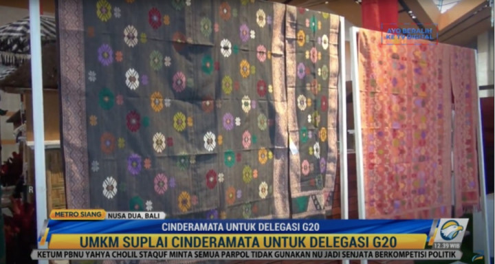 UMKM Lokal Pasok Cendera Mata untuk Delegasi G20