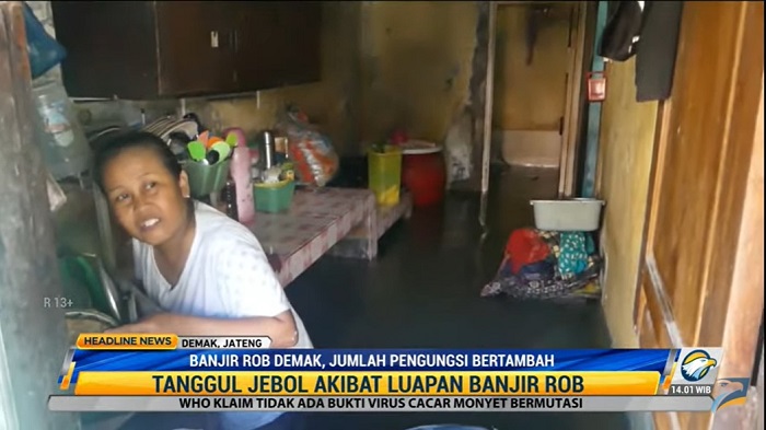 Banjir Rob Demak, Jumlah Pengungsi Bertambah
