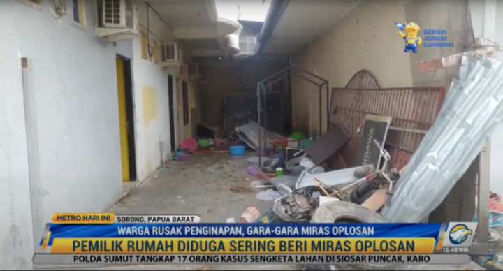 Ratusan Warga Rusak Penginapan Tempat Pesta Miras