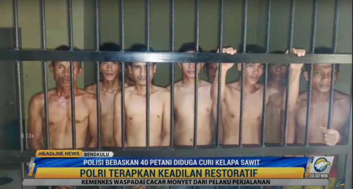 Keadilan Restoratif: Polisi Bebaskan 40 Petani Diduga Curi Kelapa Sawit