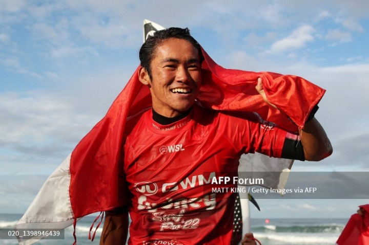 Juara di Sydney Surf Pro, Rio Waida Berpotensi Tampil di WSL Banyuwangi