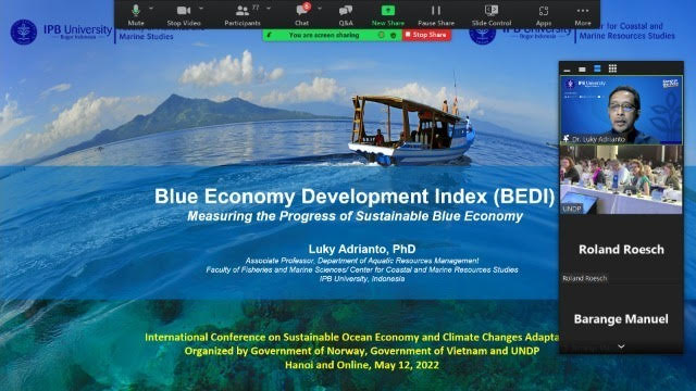 Dosen FPIK IPB Sarankan BEDI Sebagai Alat Ukur Keberhasilan <i>Blue Economy</i>