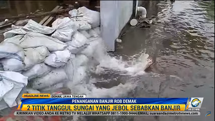 Penanganan Banjir Rob di Demak