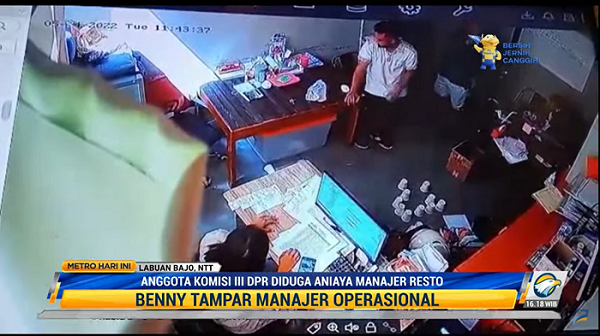 Anggota DPR Aniaya Manajer Resto di Labuan Bajo