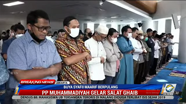 PP Muhammadiyah Gelar Salat Gaib untuk Almarhum Buya Syafii