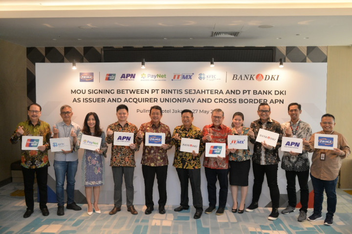 Bank DKI Gandeng Rintis Sejahtera Perluas Jaringan Transaksi Antar Negara