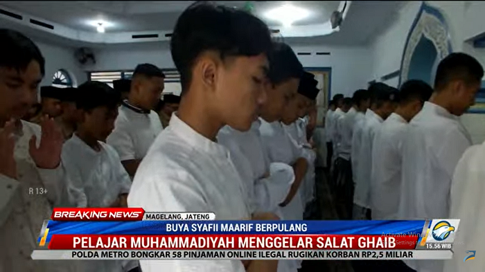 Pelajar Muhammadiyah Gelar Doa Bersama untuk Buya Syafii