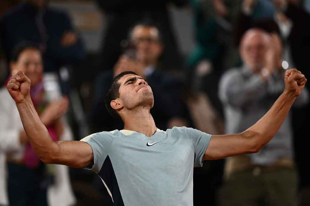 Hebat! Alcaraz Jadi Petenis Termuda Capai 16 Besar French Open setelah Djokovic