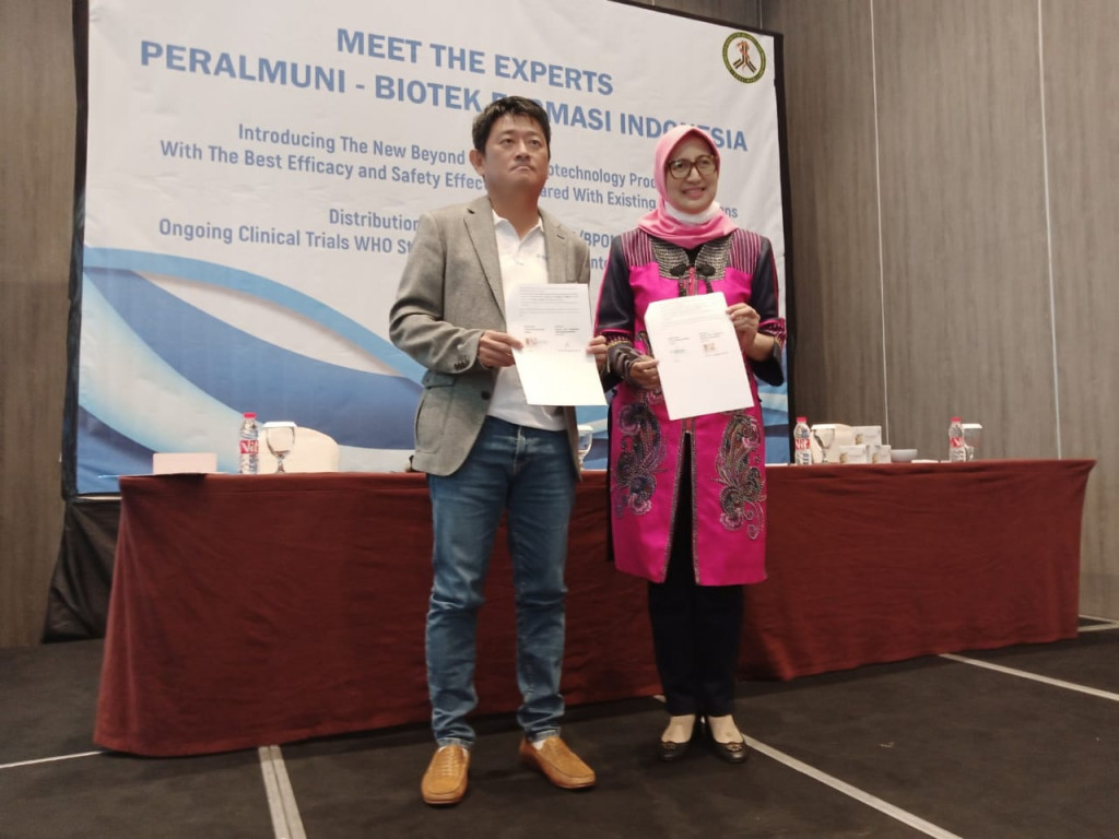 Biotek Farmasi Indonesia bekerjasama dengan Perhimpunan Alergi Imunologi Indonesia (Foto: dok. biotek)