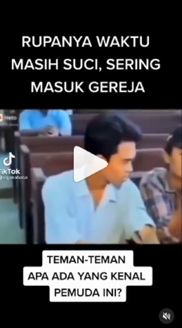 [Cek Fakta] Video UAS saat Muda sering Masuk Gereja? Ini Faktanya