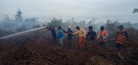 Api Meluas, Petugas Kewalahan Tangani Karhutla di Nagan Raya Aceh