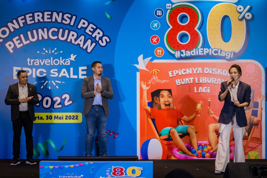 Acara Kick off Traveloka EPIC Sale 2022. (Foto: Dok. Traveloka)