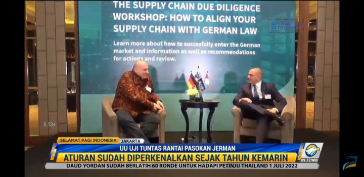 AHK EKONID Gelar <i>Workshop</i> UU Uji Tuntas Rantai Pasokan Jerman