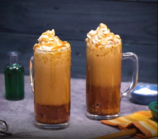 Ini dia ramuan 'ajaib' minuman butterbeer seperti di film Harry Potter. (Foto: Dok. Endeus TV)
