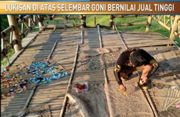 Karya Seni Karung Goni Nan Unik dan Bernilai Tinggi