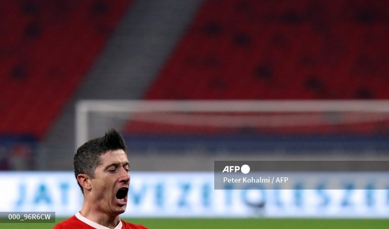 Penyerang Bayern Muenchen, Robert Lewandowski (AFP/Peter Kohalmi)