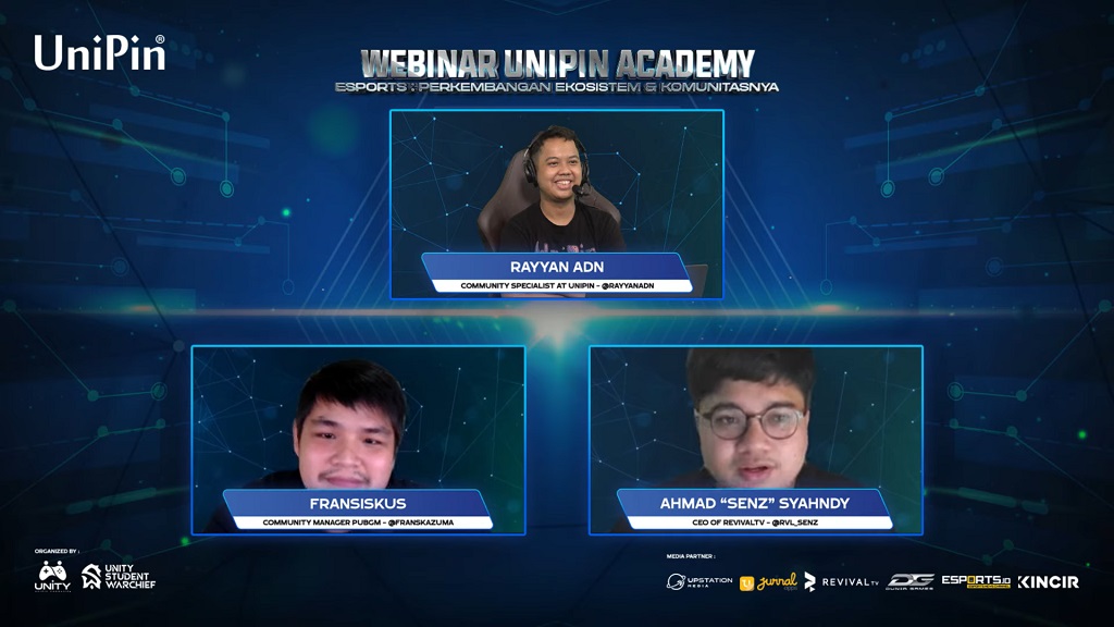 Webinar UniPin Community angkat topik pentingnya komunitas dalam esports