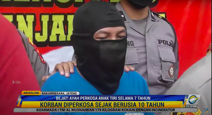 Bejat! Ayah Perkosa Anak Tiri Selama 7 Tahun