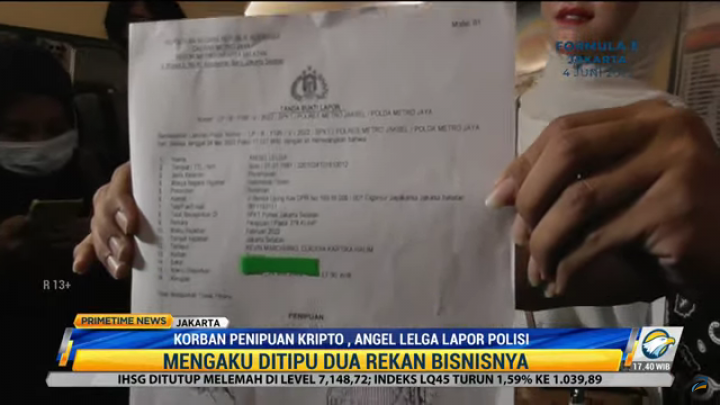 Tertipu Investasi Kripto, Angel Lelga Laporkan 2 Rekannya