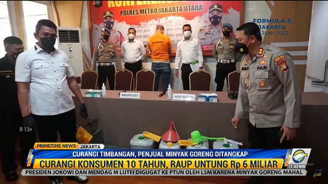 Penjual Minyak Goreng Ditangkap Akibat Curangi Timbangan
