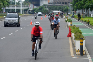 Anies Optimistis Jalur Sepeda di DKI Mencapai 500 Kilometer