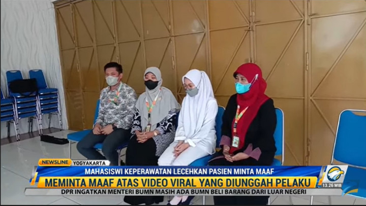 Mahasiswi Keperawatan Lecehkan Pasien Minta Maaf