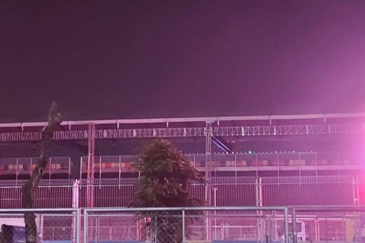 Atap Tribun Sirkuit Formula E yang Ambruk Sudah Terpasang Kembali