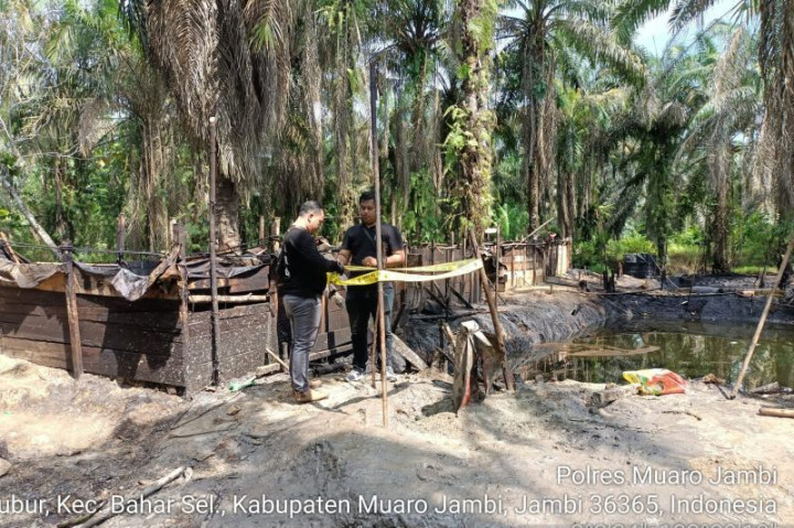 Aktivitas Sumur Minyak Ilegal di Bahar Muaro Jambi Ditutup