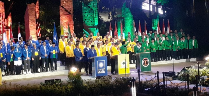 Tiga Ketum Parpol Teken Nota Kesepahaman Kerja Politik KIB